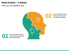 Head Puzzle – 2 Pieces PPT Slide 2