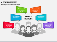 6 Team Members PPT Slide 2