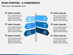 Road Pointers – 6 Components PPT Slide 1
