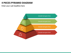 4 Pieces Pyramid Diagram PPT Slide 2