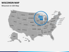 Wisconsin Map PPT Slide 4
