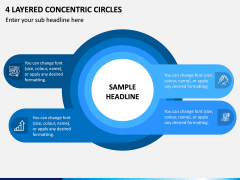4 Layered Concentric Circles PPT Slide 1