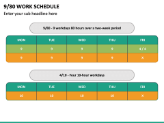 9/80 Work Schedule PPT Slide 4