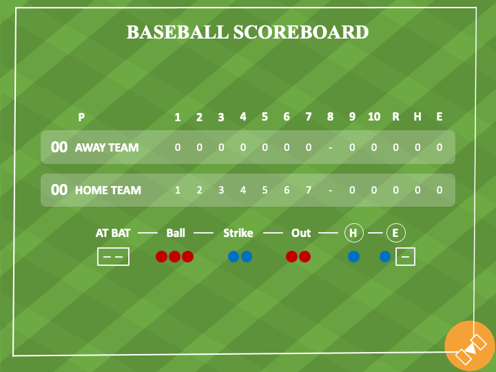 Free Baseball PowerPoint Template and Google Slides Theme
