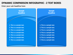 Dynamic Comparison Infographic - 2 Text Boxes PPT Slide 2