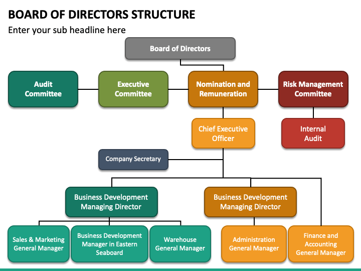Board of Directors Structure PowerPoint Template PPT Slides