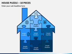 House Puzzle - 10 Pieces PPT Slide 1