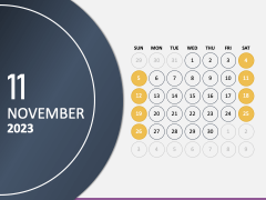 Calendar 2023 Type 3 PPT Slide 12