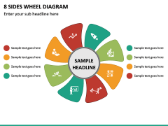 8 Sides Wheel Diagram PPT Slide 2