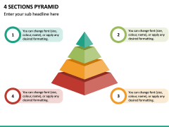 4 Sections Pyramid PPT Slide 2