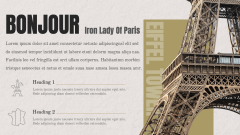 Eiffel Tower Presentation Theme PPT Slide 3
