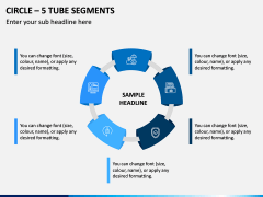 Circle – 5 Tube Segments PPT Slide 1