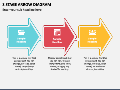 3 Stage Arrow Diagram PPT Slide 1