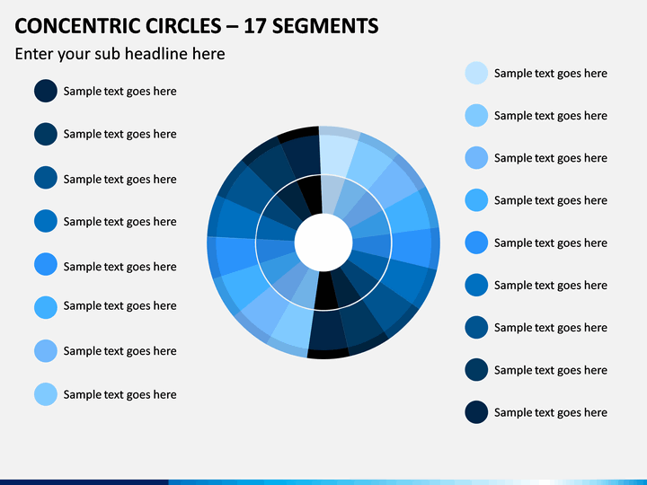 Concentric Circles – 17 Segments PPT Slide 1