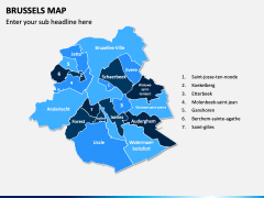 Brussels Map for PowerPoint and Google Slides - PPT Slides