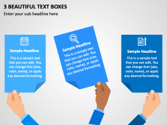 3 Beautiful Text Boxes PPT Slide 1