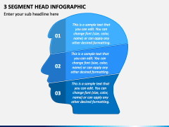 3 Segment Head Infographic PPT Slide 1