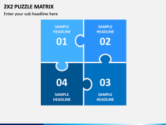 2x2 Puzzle Matrix PPT Slide 1