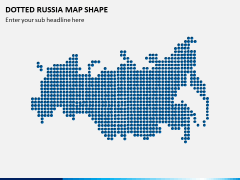 Dotted Russia Map PPT Slide 1
