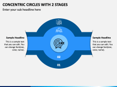 Concentric Circles With 2 Stages PPT Slide 1