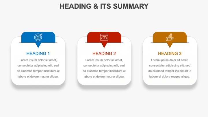 Heading & Its Summary PowerPoint and Google Slides Template - PPT Slides