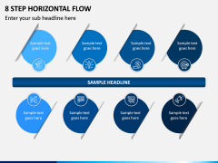 8 Step Horizontal Flow PPT Slide 1