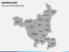 Haryana Map PPT Slide 2