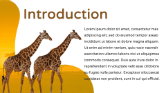 Giraffe Presentation Theme PPT Slide 3