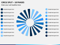 Circle Split - 18 Phases PPT Slide 1
