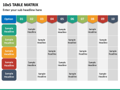 10x5 Table Matrix PPT Slide 2