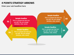 4 Points Strategy Arrows PowerPoint Presentation Slides - PPT Template