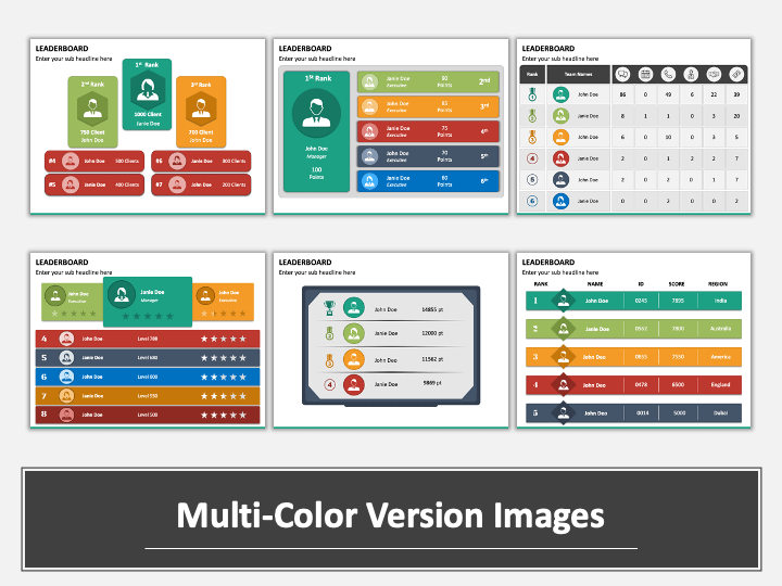 Leaderboard Slide Template for PowerPoint & Google Slides