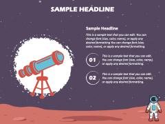 Free - Space Study Background Theme for PowerPoint and Google Slides