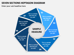 Seven Sections Heptagon Diagram PPT Slide 2
