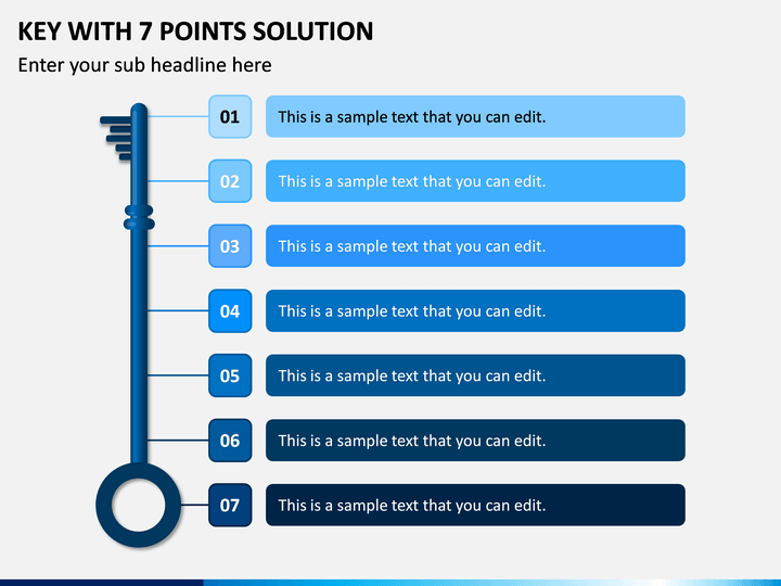 Key With 7 Points Solution PPT Slide 1