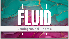 Fluid Background Theme PPT Slide 1