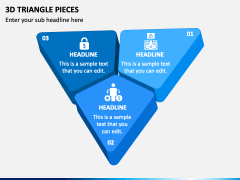 3d Triangle Pieces PPT Slide 2