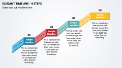 Elegant Timeline - 4 Steps PPT Slide 1