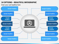 14 Options - Beautiful Infographic PPT Slide 2