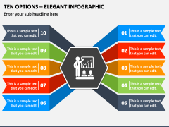 Ten Options - Elegant Infographic PPT Slide 1