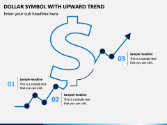 Dollar Symbol With Upward Trend PPT Slide 1