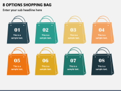 8 Options Shopping Bag PPT Slide 2