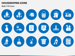 Housekeeping Icons PowerPoint Slide 1