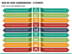 Side By Side Comparison - 9 Points PPT Slide 2