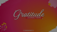 Gratitude Journal Theme Animated Presentation - SketchBubble