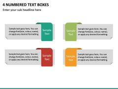 4 Numbered Text Boxes PPT Slide 2