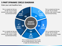 5 Part Dynamic Circle Diagram PPT Slide 1
