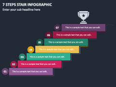7 Steps Stair Infographic PPT Slide 1