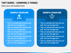 Text Boxes - Compare 2 Things PPT Slide 2