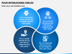 Four Interlocking Circles PPT Slide 2